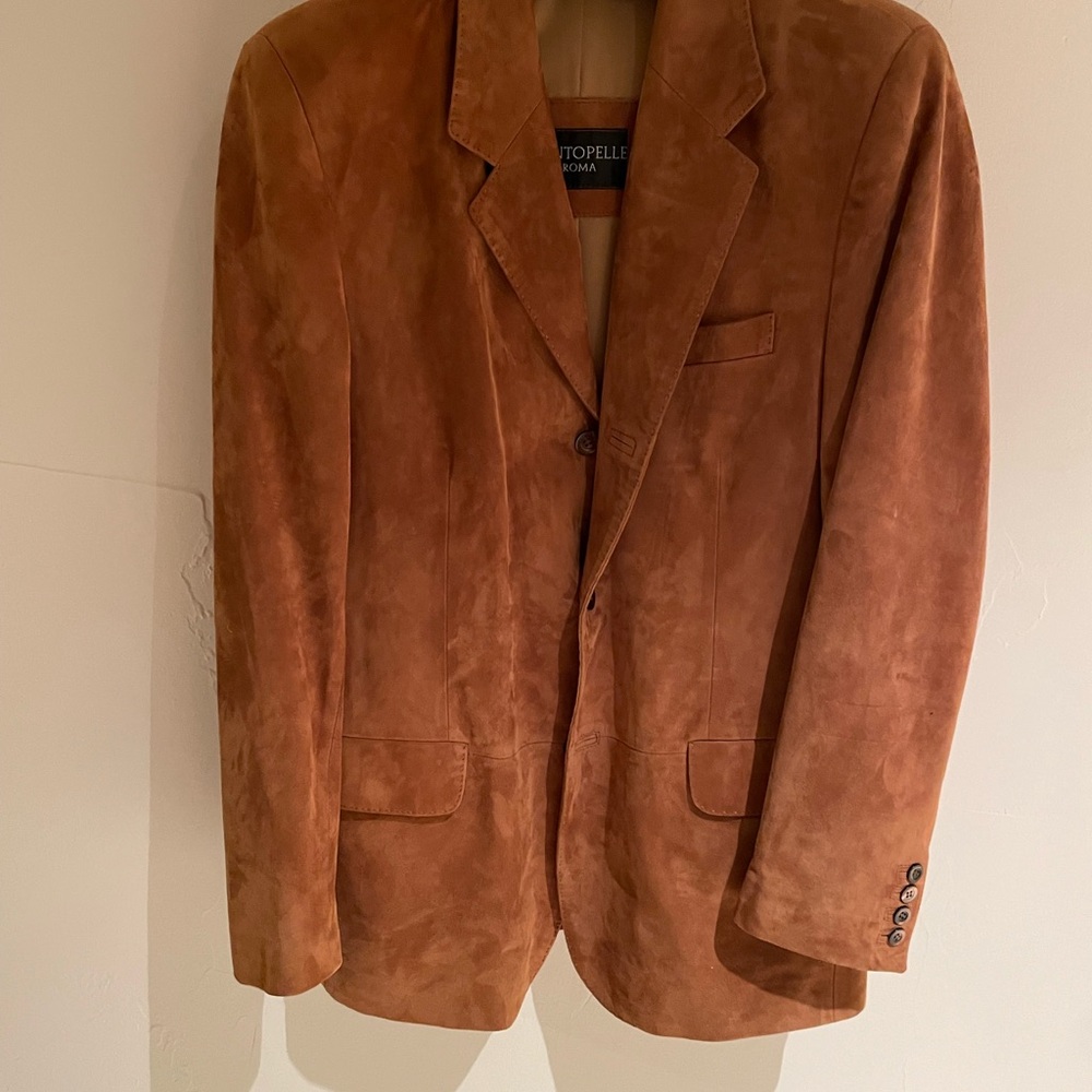 Stylish Brown Suede Blazer